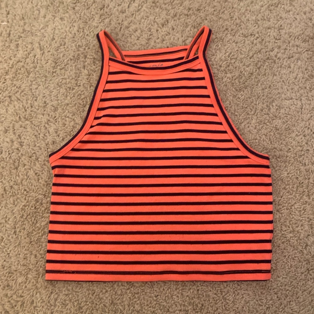 Aerie Pink Striped Tank Top